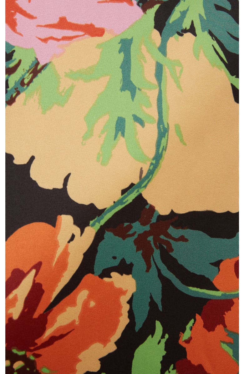 La DoubleJ La Fenice Mini Dress With Feathers Wonderland Black, Alternate, color, 