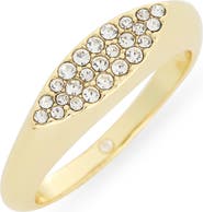 Covet Pavé CZ Signet Ring
