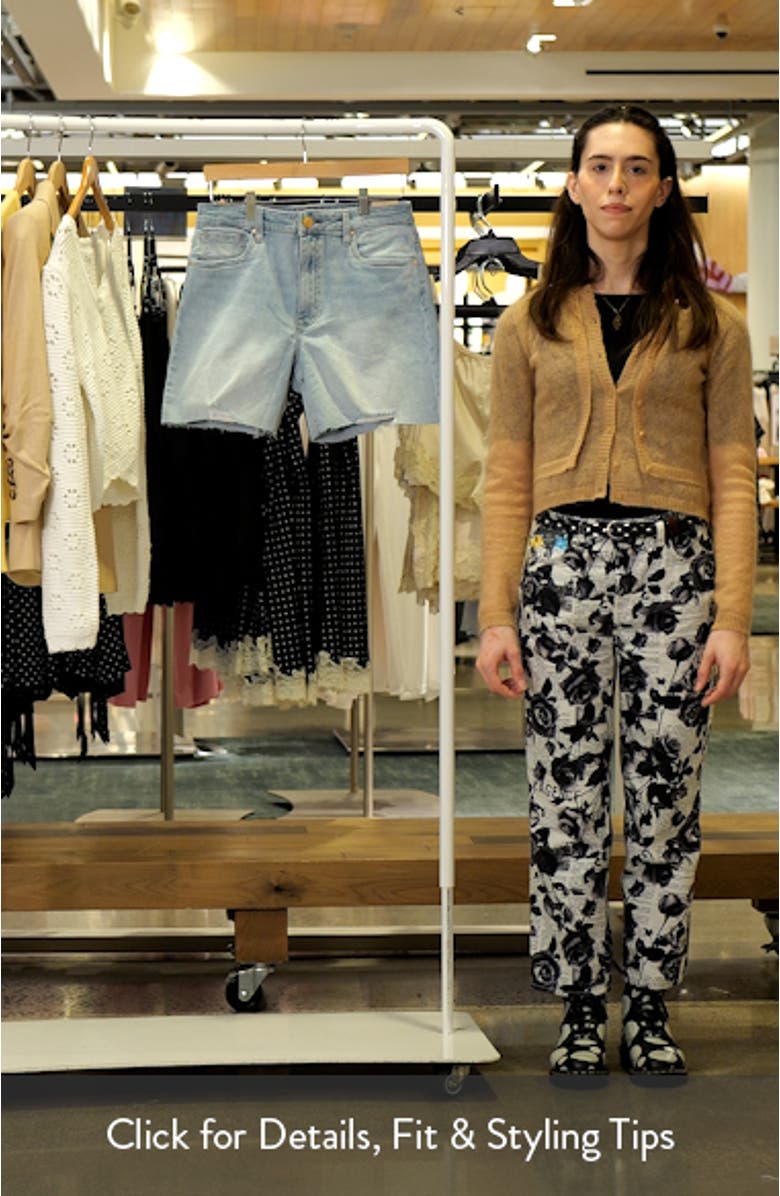 Jenny High Waist Cutoff Denim Shorts, sales video thumbnail