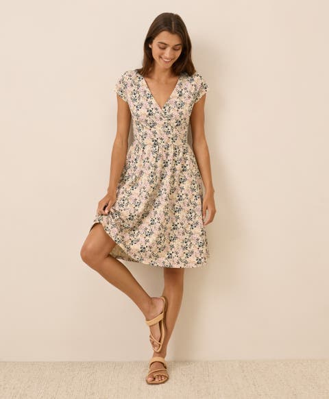 Fit & Flare Crossover Dress