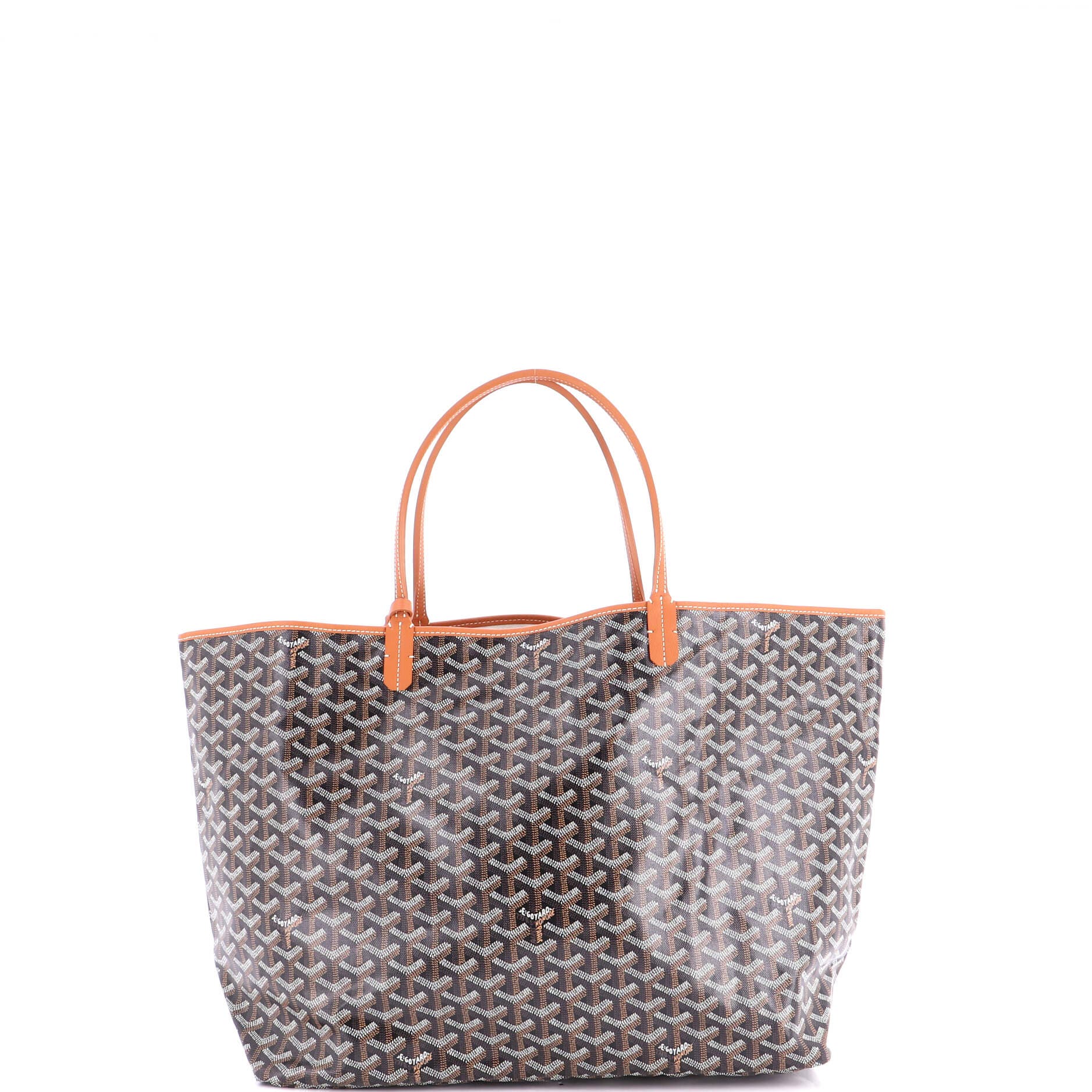 Pre-Owned Goyard Saint Louis Tote Coated Canvas GM, Alternate, color, Brown