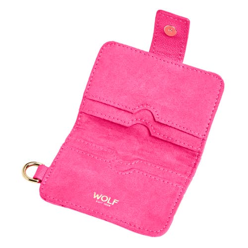Wolf Mimi Swirl Card Case In Pink Flash