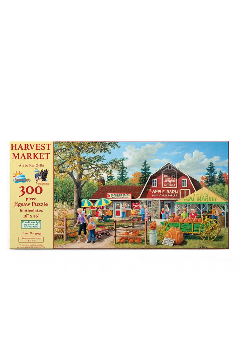 Harvest Market 300 piece Jigsaw Puzzle for Adults, Alternate, color, Multicolor