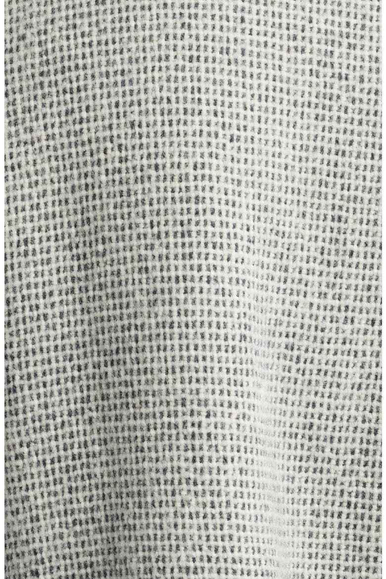 Alba Wool Blend Double Breasted Coat, Alternate, color, BLACK/ WHITE