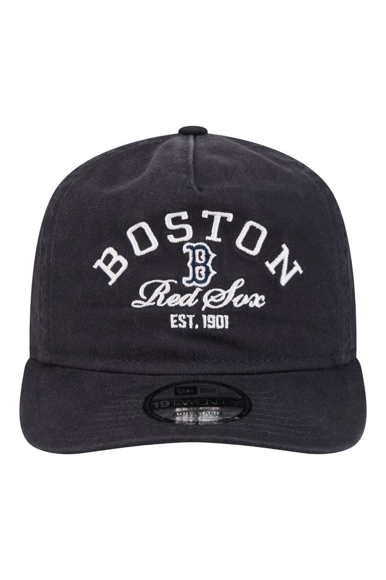 Men's New Era Navy Boston Red Sox Stacked 19TWENTY Adjustable Hat, Alternate, color, Navy