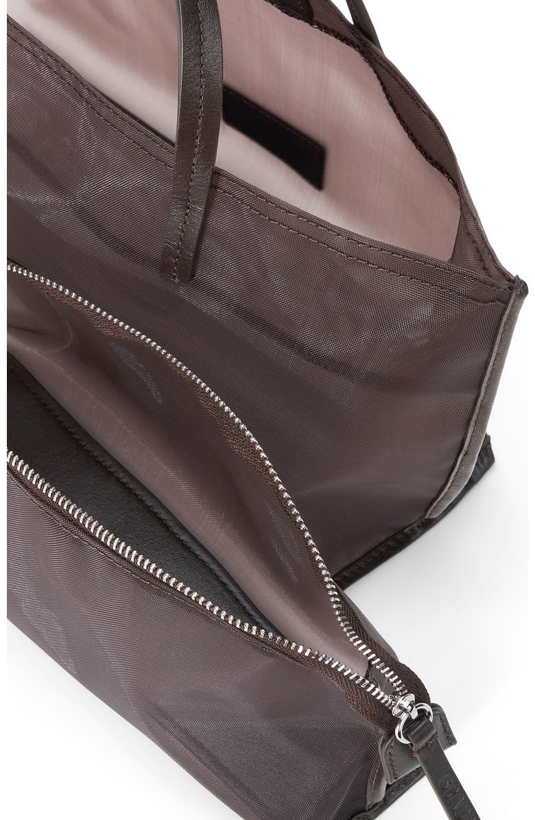 STAUD Mini Christos Mesh Tote, Alternate, color, Espresso