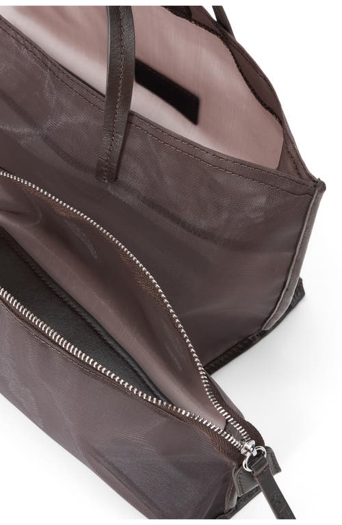 Staud Mini Christos Mesh Tote In Brown