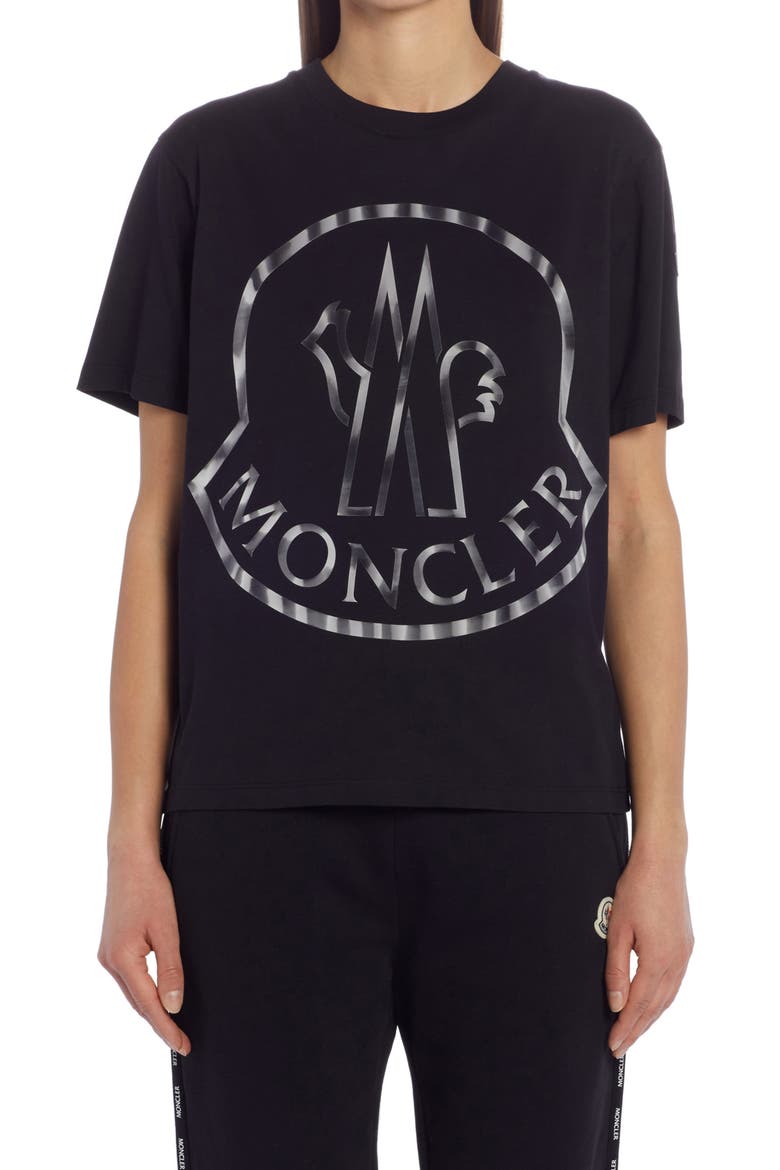 Oversize Logo Graphic Tee, Main, color, BLACK