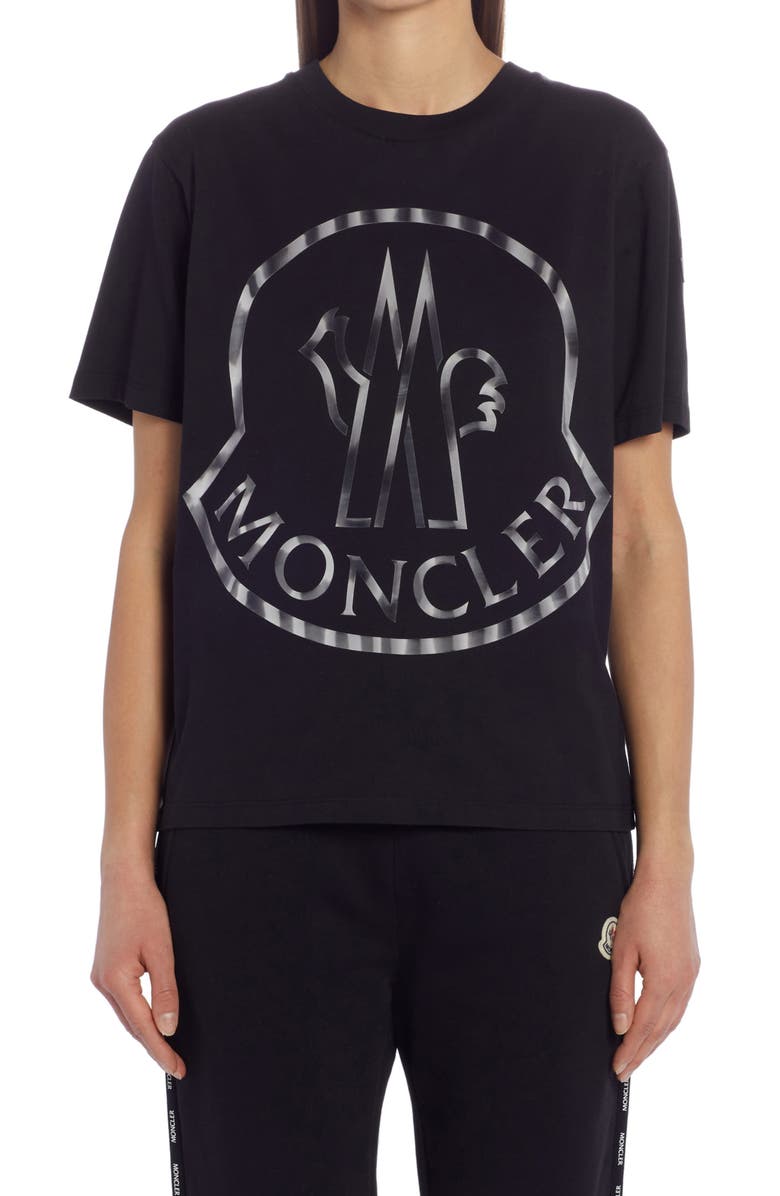 Moncler Oversize Logo Graphic Tee, Main, color, 