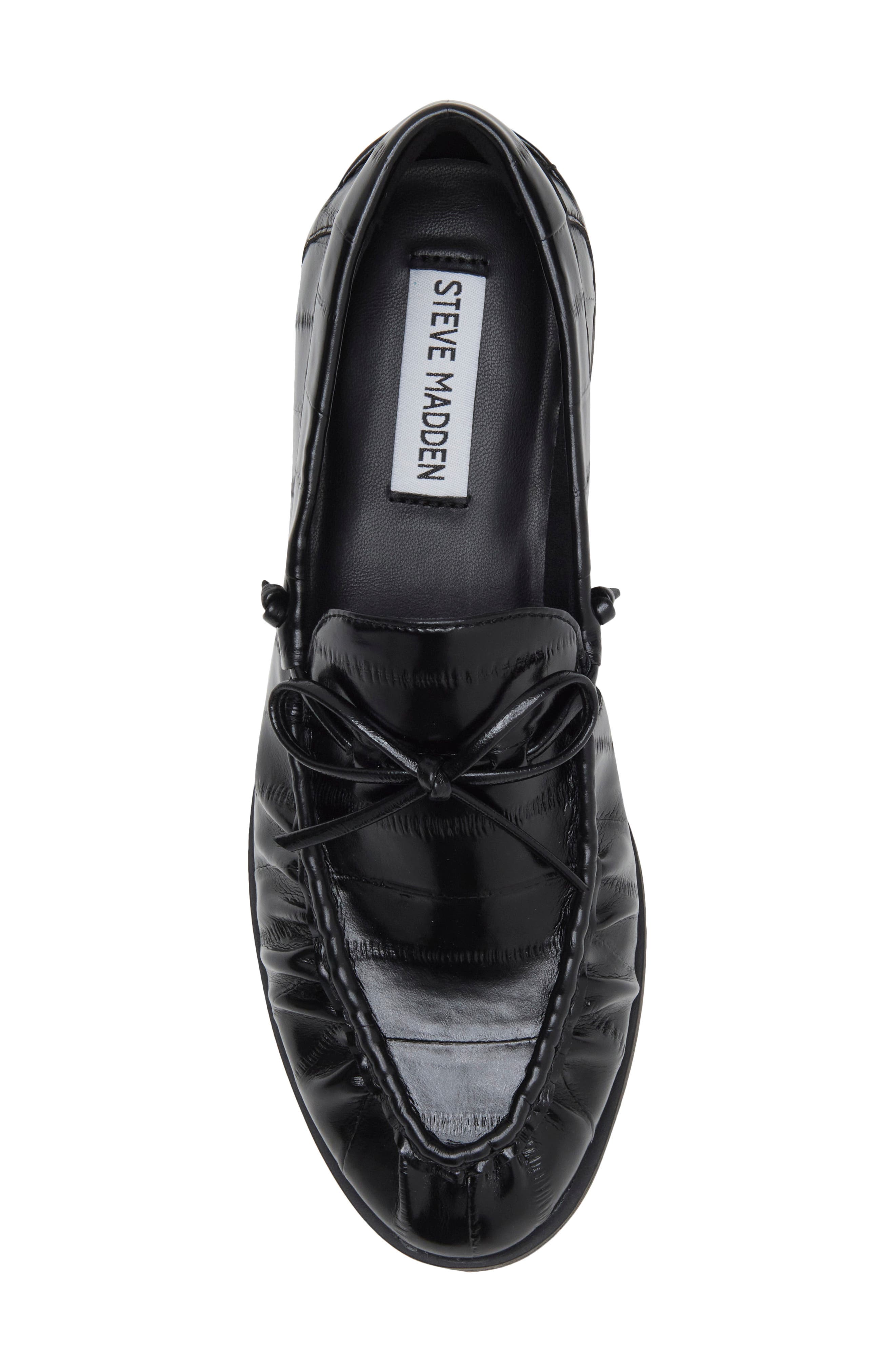 Kennady Leather Loafer, Alternate, color, BLACK