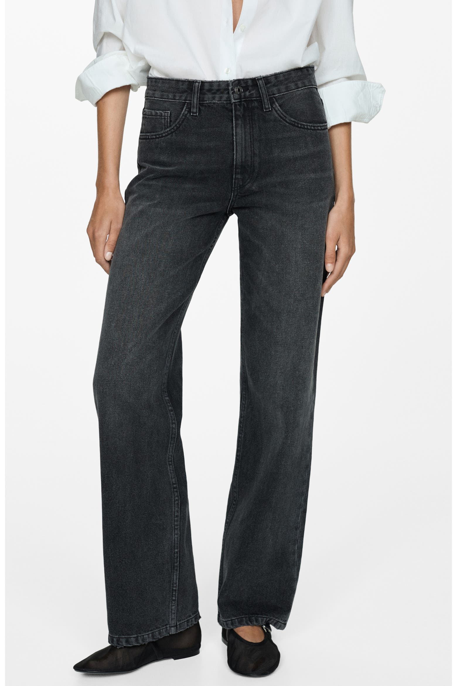 Mango Local One MANGO Mid Rise Relaxed Straight Leg Jeans (Women) | Nordstrom