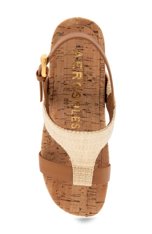 Shop Aerosoles Mackenzie Slingback Sandal In Natural/tan Raffia