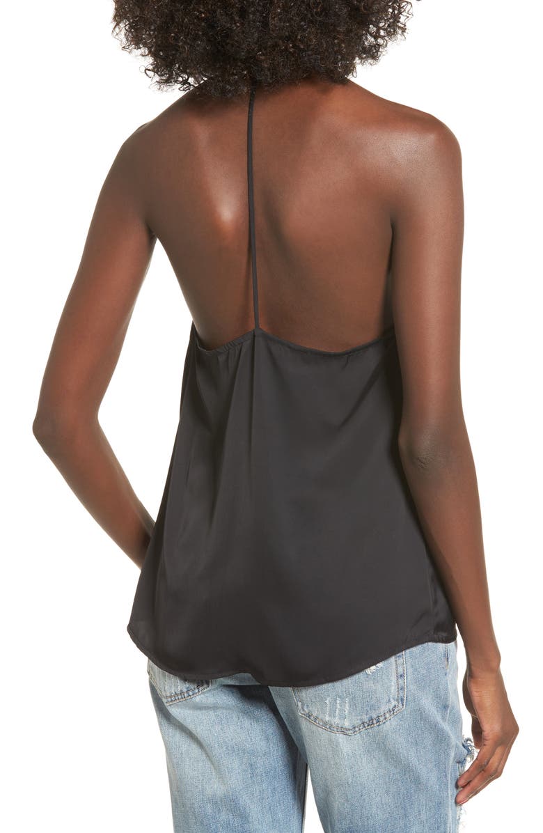 L'Acadamie L'Academie The T-Back Velvet Camisole, Alternate, color,