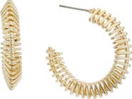 Juvell Ribbed Hoop Earrings