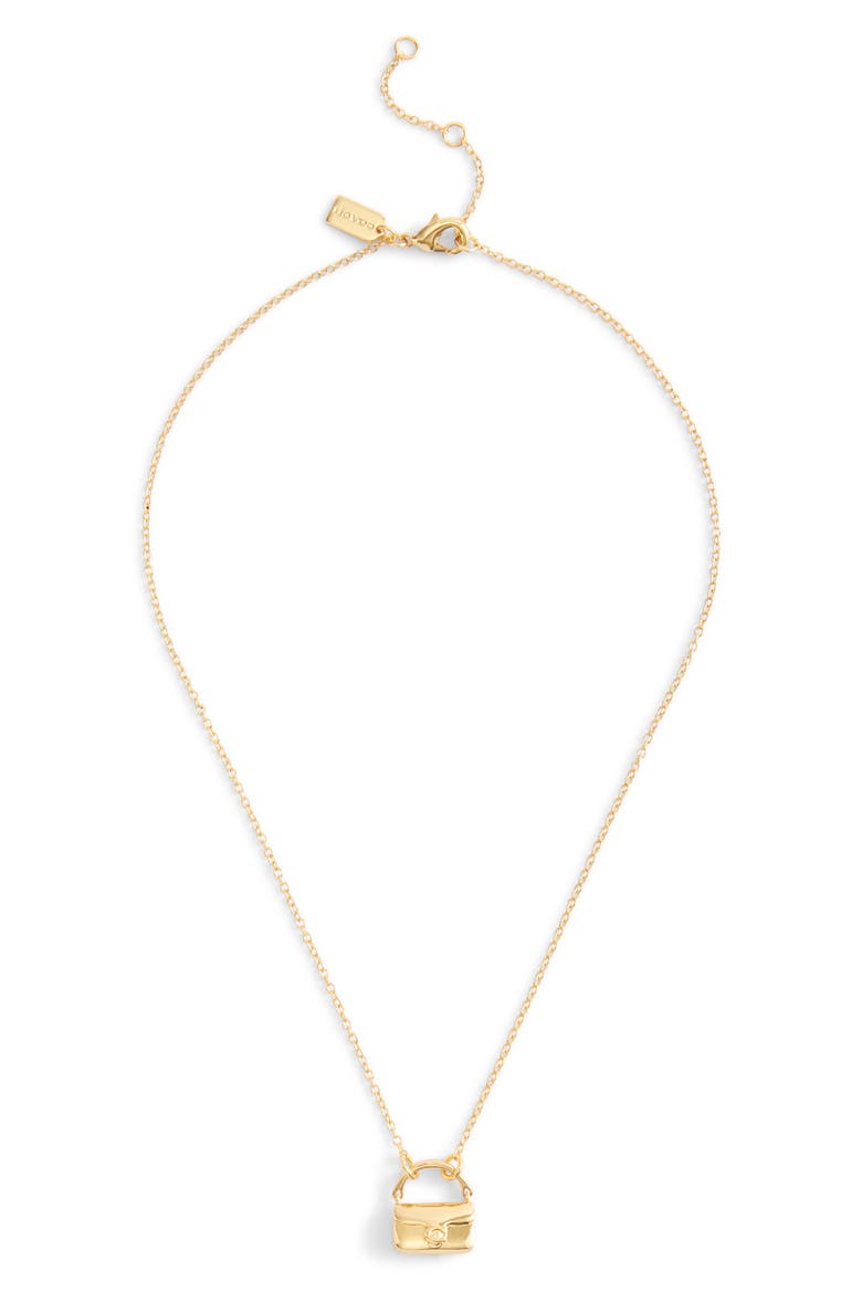 Tabby Pendant Necklace, Alternate, color, SHINY GOLD