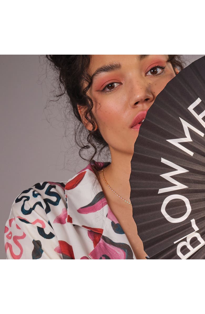 Spero London Sterling Silver Enamel Mine Beaded Colourful Rainbow Necklace, Alternate, color, Gold