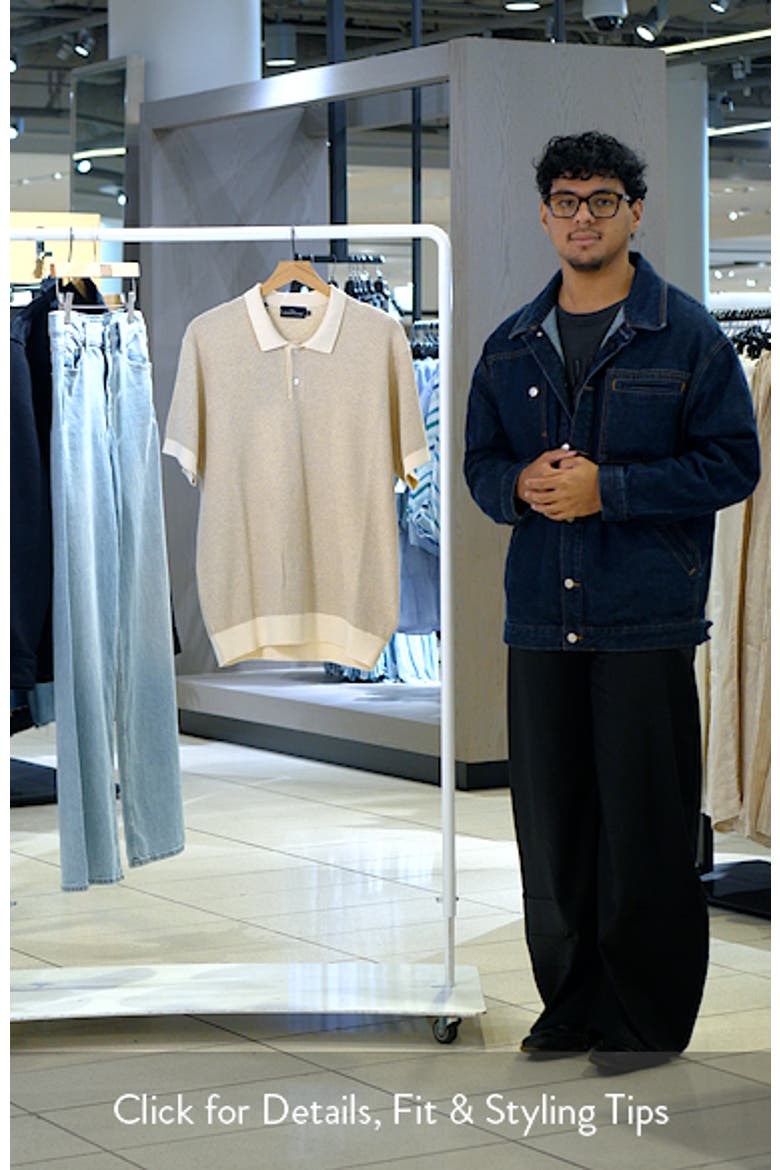 Amberley Diamond Jacquard Cotton Polo Sweater video