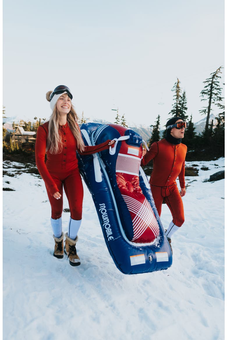 French Flyer Snowmobile Sled, Alternate, color, BLUE