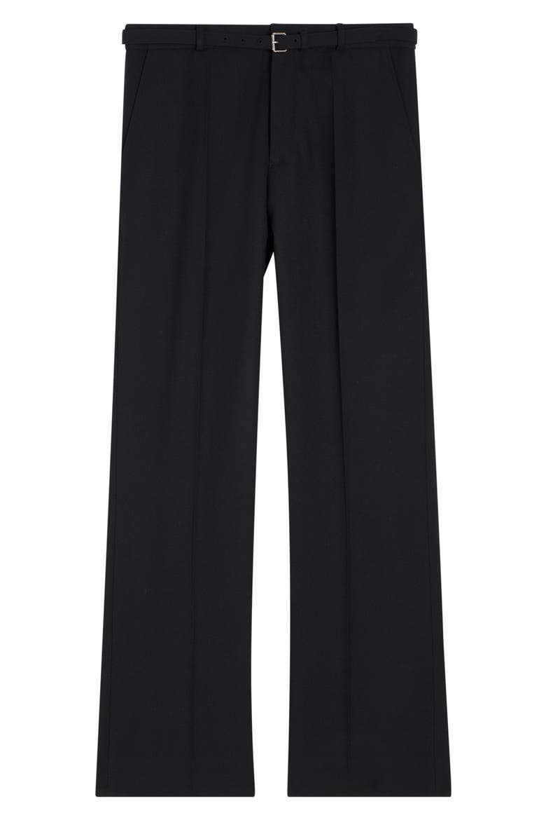 Preston Wide Leg Wool Pants, Alternate, color, NAVY