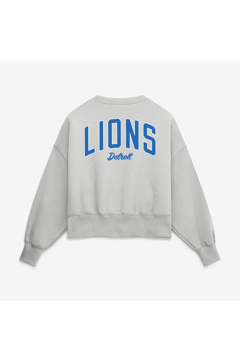 Women's Nike  Gray Detroit Lions Oversized Primetime Phoenix Fleece Sweatshirt, Alternate, color, Gray