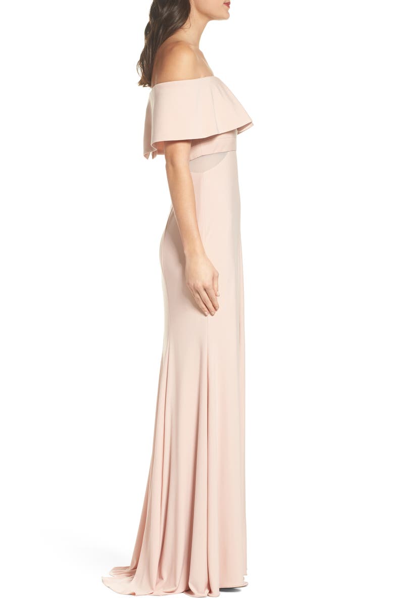 Xscape Evenings Xscape Jersey Popover Gown, Alternate, color, 