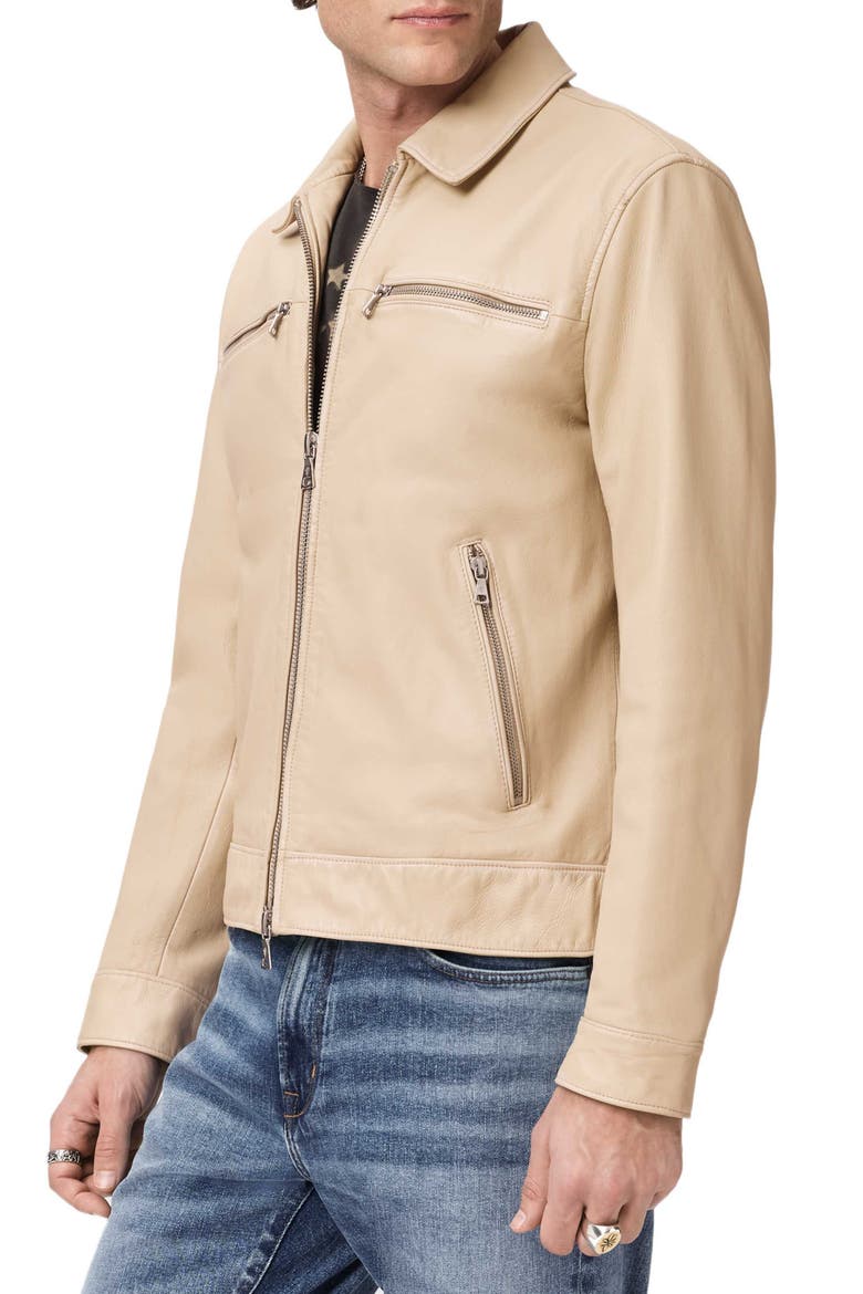 Nicholas Burnished Sheepskin Leather Jacket, Alternate, color, FADED TWINE