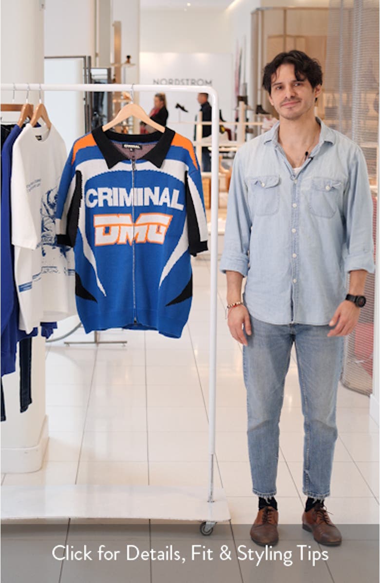 Racer Knit Zip-Up Cardigan, sales video thumbnail