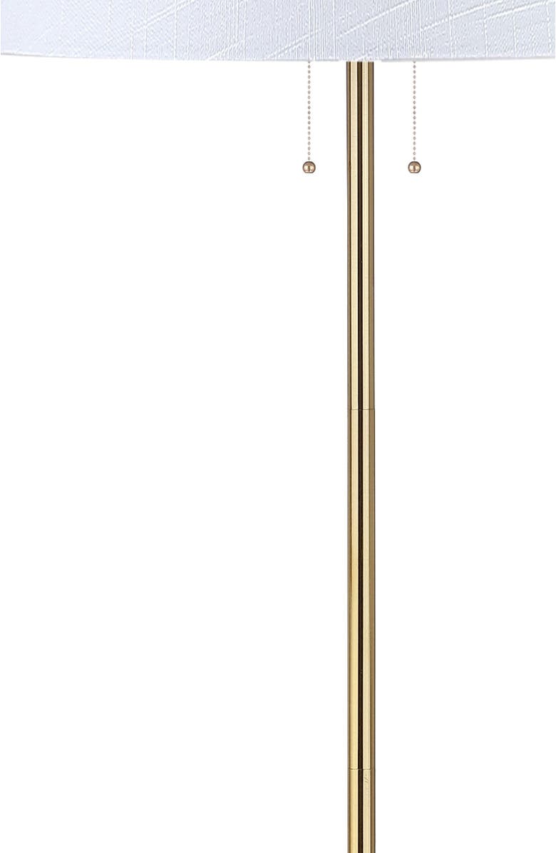 JONATHAN Y Amelia 63" Metal LED Floor Lamp, Brass, Alternate, color, Brass Gold