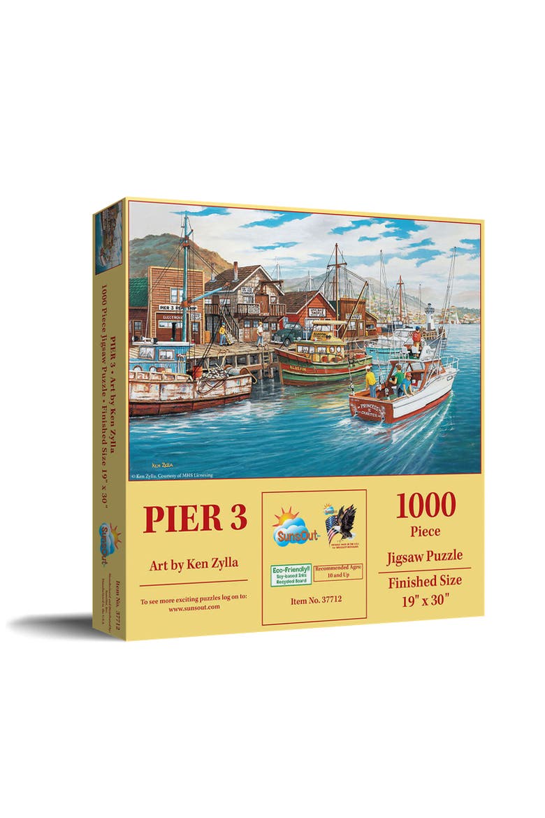 Pier 3 1000 piece Jigsaw Puzzle for Adults, Main, color, Multicolor