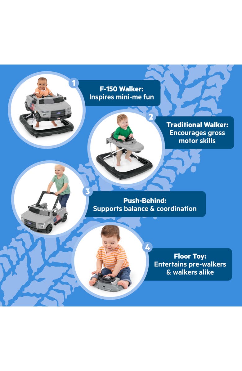 BRIGHT STARTS Ways to Play Walker, Alternate, color, Grey