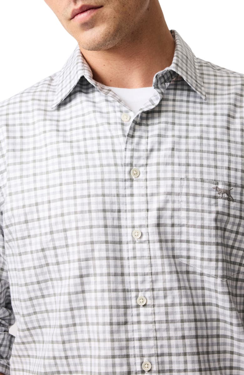Rodd & Gunn Gebbies Valley Gingham Button-Up Cotton & Linen Shirt, Alternate, color, 