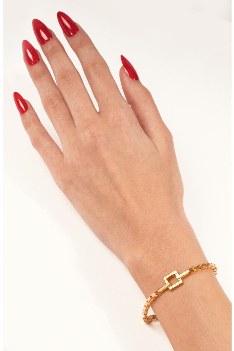 Slim Signore Chain Bracelet, Alternate, color, YELLOW GOLD