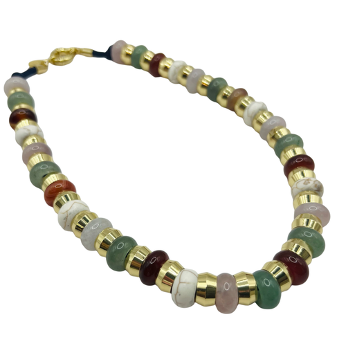 Holst + Lee Holst+lee Semi Precious Necklace In Multi