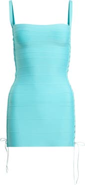 JADED LONDON Side Tie Knit Bandage Minidress