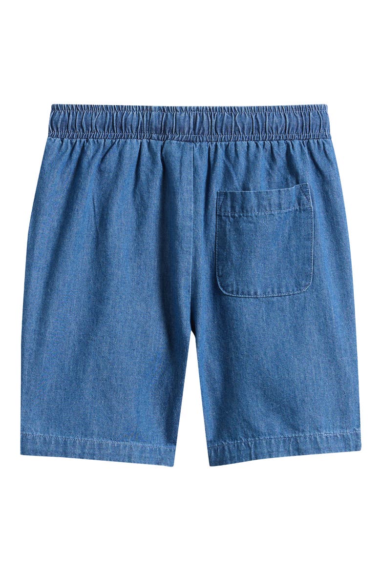 Kids' Cotton Chambray Shorts, Alternate, color, BLUE DENIM
