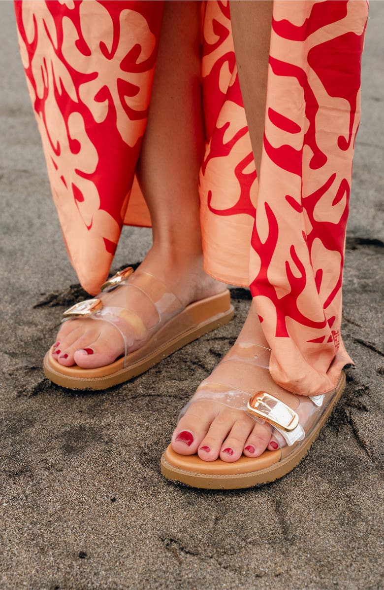 Jelavu Slide Sandal, Alternate, color, Clear