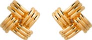 Susan Caplan 1980s Vintage Intertwined Clip-On Earrings