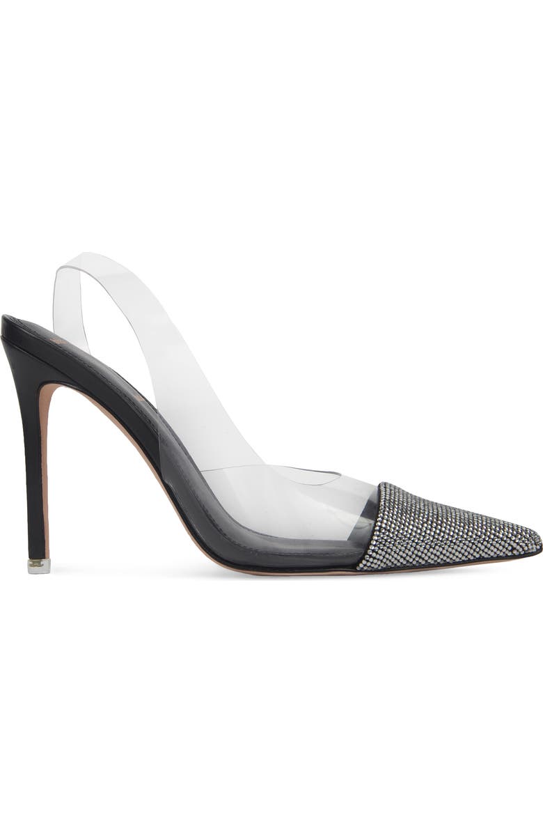 BLACK SUEDE STUDIO Mira Rhinestone Pointed Toe Pump, Alternate, color,