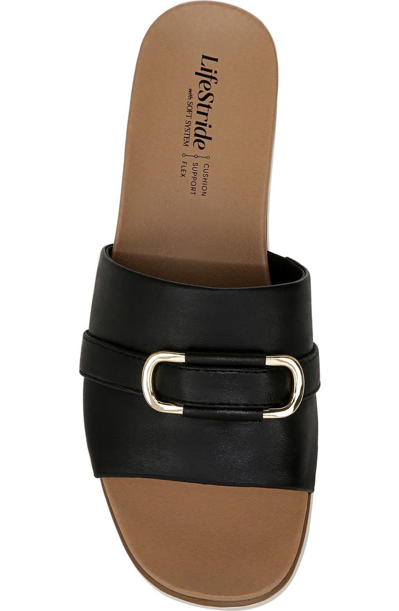 LifeStride Geneieve Platform Sandal, Alternate, color, Black