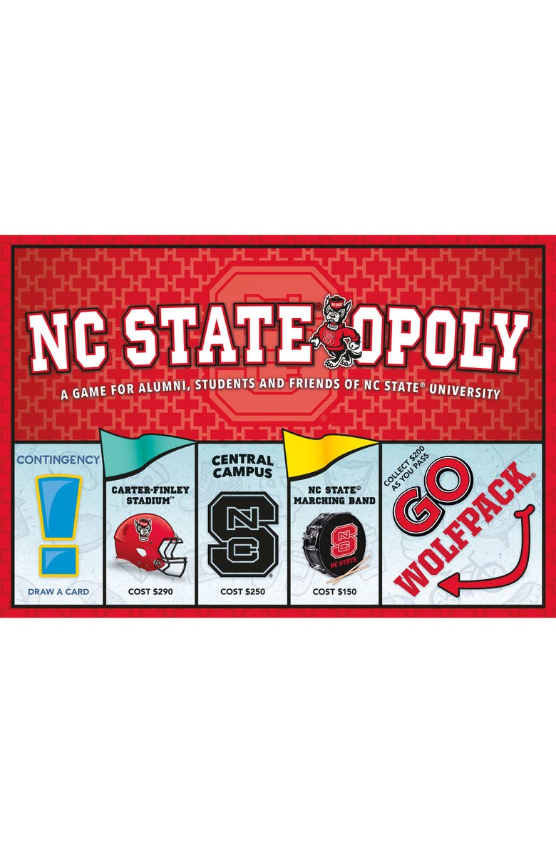 Late for the Sky Nc Stateopoly Themed Family Board Game, Main, color, Multicolored