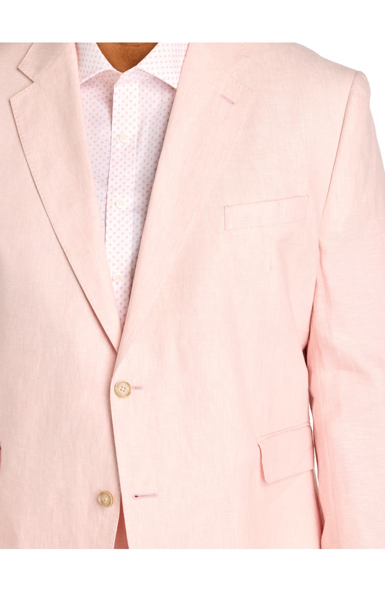 Tallia Big & Tall Linen Suit Jacket V2, Alternate, color, Pink