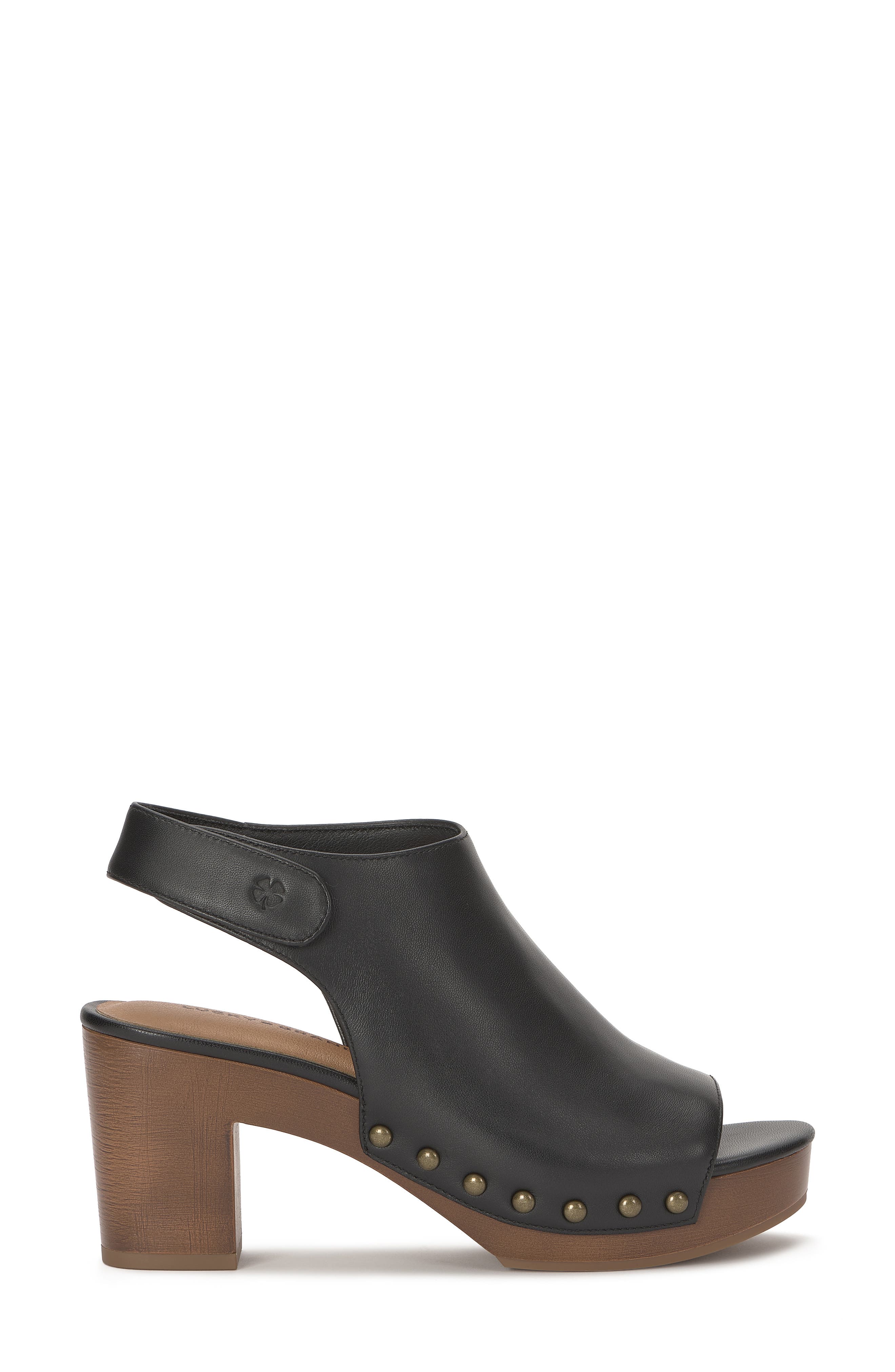 Harpen Leather Sandal, Alternate, color, BLACK
