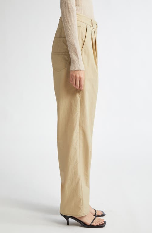 Saks Potts Lele Baggy Straight Leg Pants In Oat