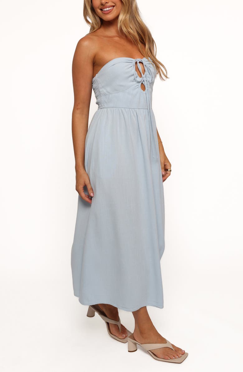 Petal & Pup Tanner Linen Maxi Dress, Alternate, color, Light Blue