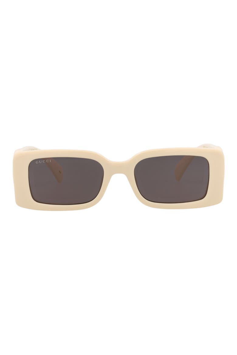 54mm Square Sunglasses, Main, color, IVORY IVORY GREY