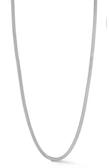 Yield Of Men Herringbone Necklace In Metallic