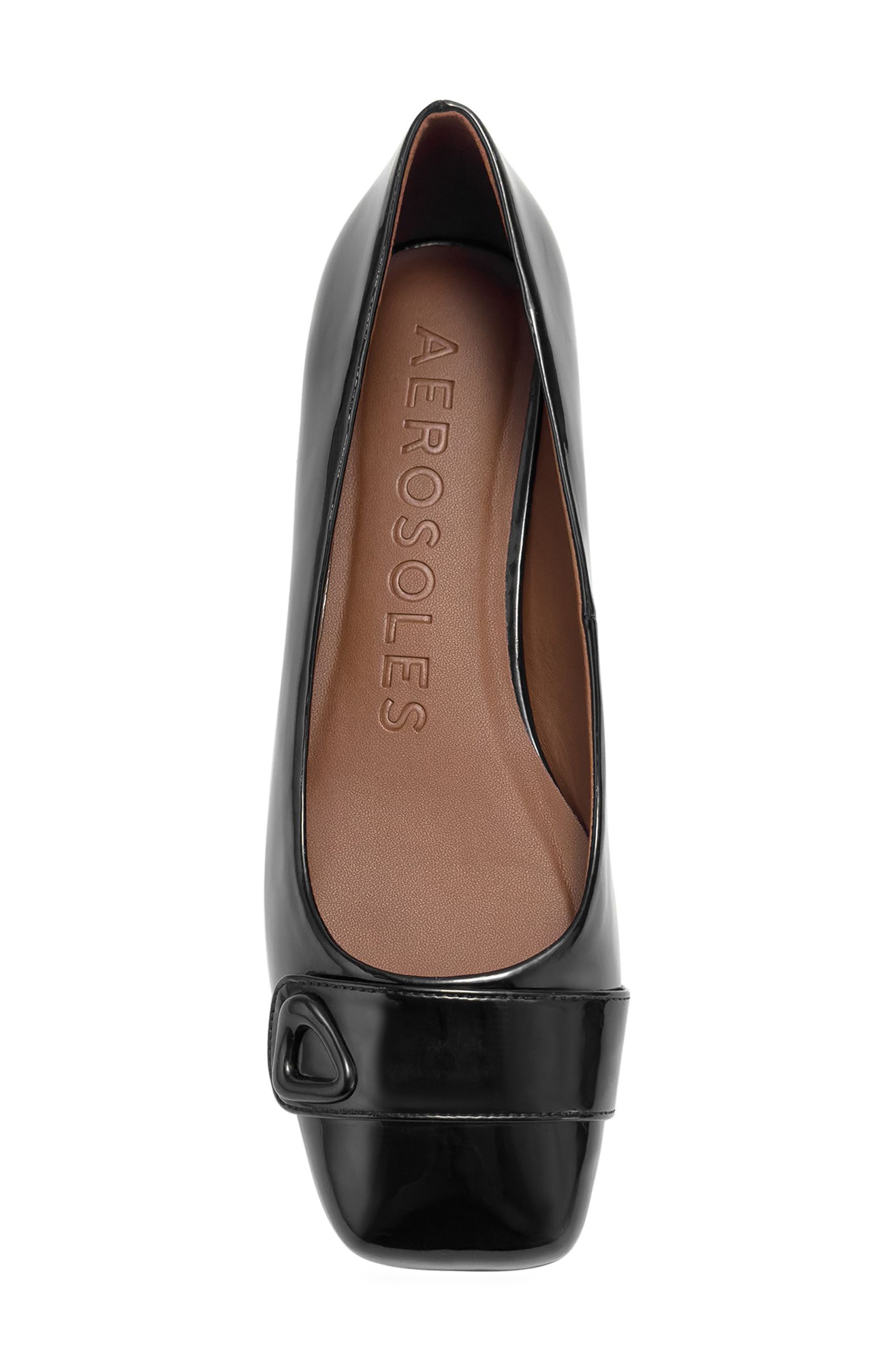 Aerosoles Isai Pump, Alternate, color, Black Patent Faux Leather