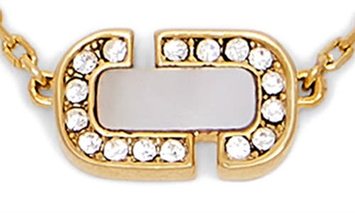 Marc Jacobs J Marc Luxe Mother-of-pearl Station Chain Necklace