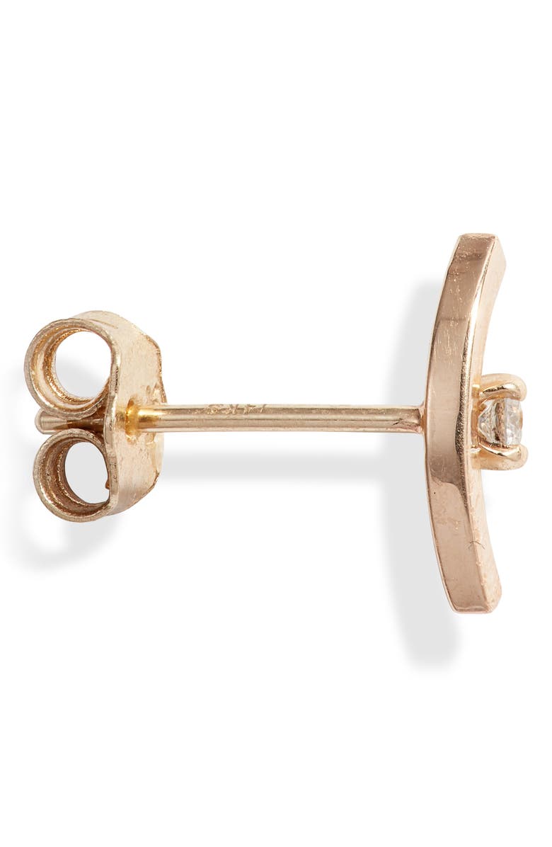 Zoë Chicco Diamond Curved Bar Stud Earrings, Alternate, color, 