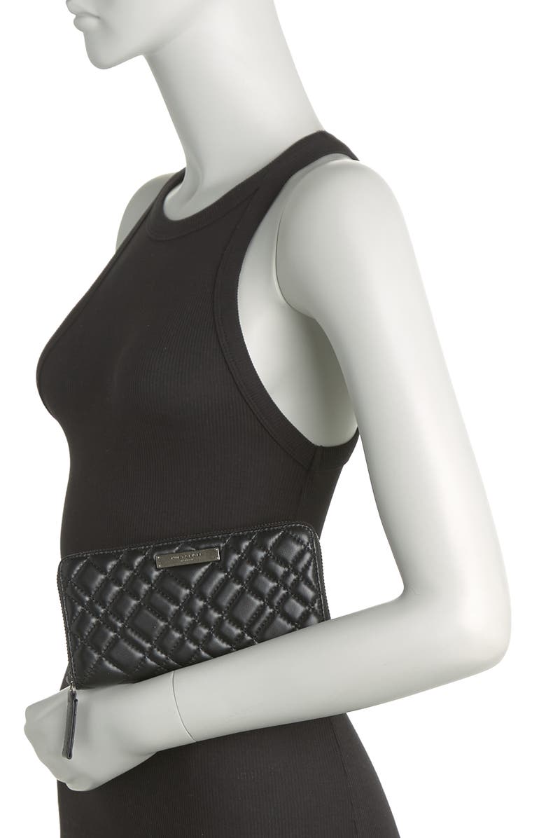 Kurt Geiger London Zip Around Leather Wallet, Alternate, color,